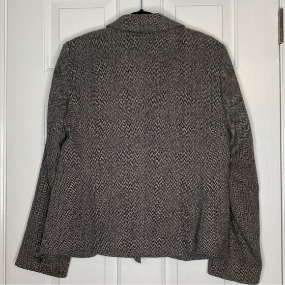 TALBOTS Grey Suit Jacket, Wool blend - size 14 blazer - Picture 8 of 8
